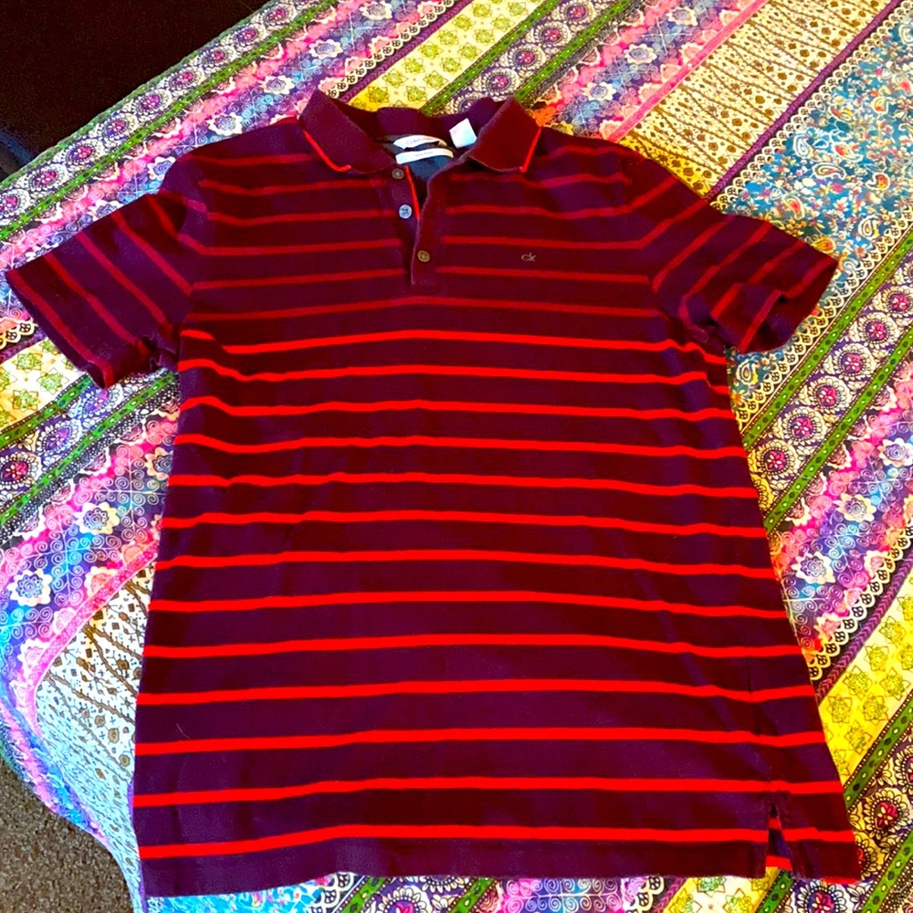 Calvin Klein Mens Liquid Touch Polo Size S